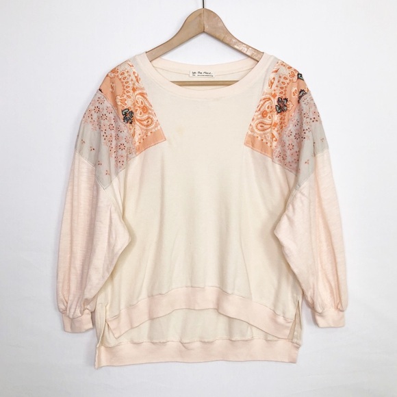 Free People small alabaster combo feelin it peach patch top - Picture 2 of 13